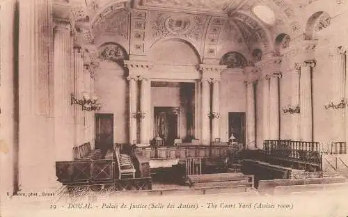 CPA France Douai Palais de Justice Salle des Assises