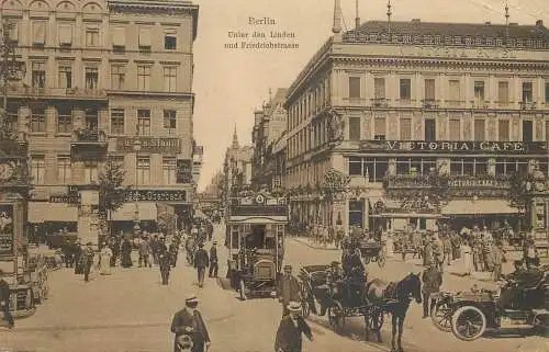 Germany Berlin Unter den Linden und Friedrichstrasse