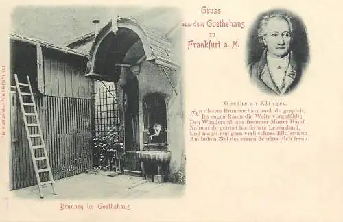 Germany brunnen im Goethehaus