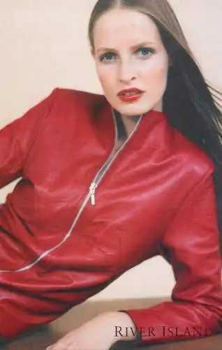 Greetings card Advertising River Island wear leather