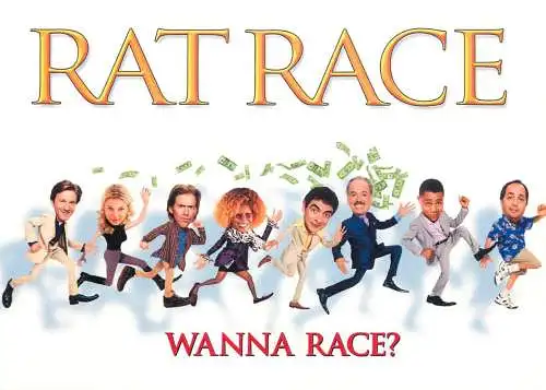 Greetings card advertising movie Rat Race