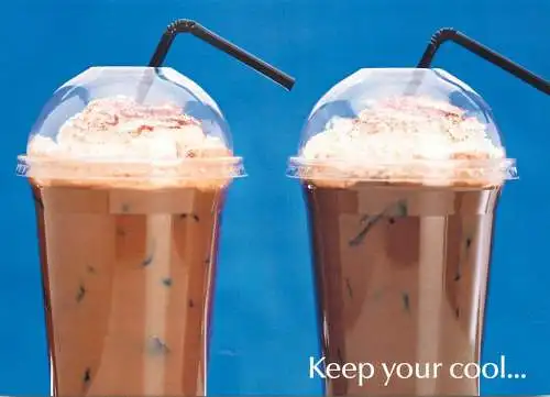 Greetings card advertising www.marksandspencer.com keep cool