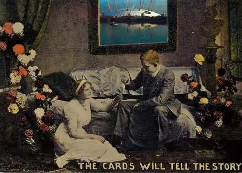 Greetings card advertising Thames & Hudson cards and their messages