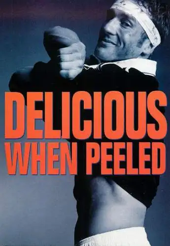 Greetings card advertising Outspan serioously fresh fruit delicious when peeled