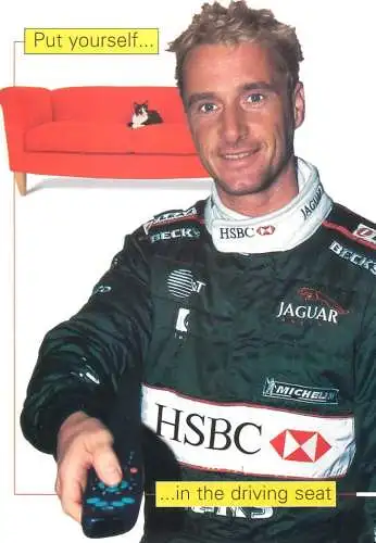 Greetings card advertising HSBC formula 1 commercial