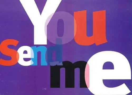 Greetings card advertising you see me