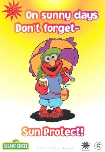 Greetings card advertising skin cancer awareness