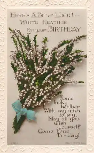 Greetings card Birthday flowers