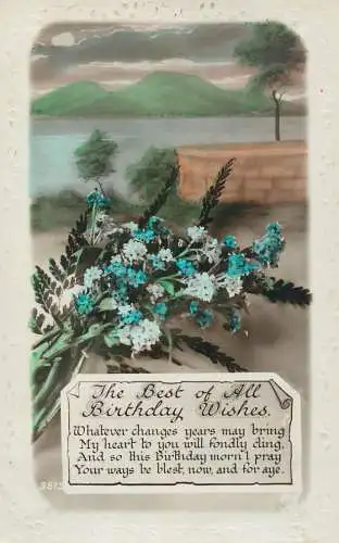 Greetings card Happy Birthday wishes