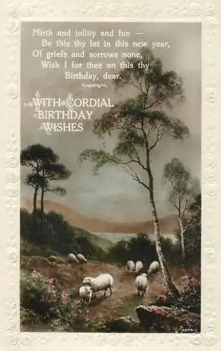 Greetings card Happy Birthday cordial