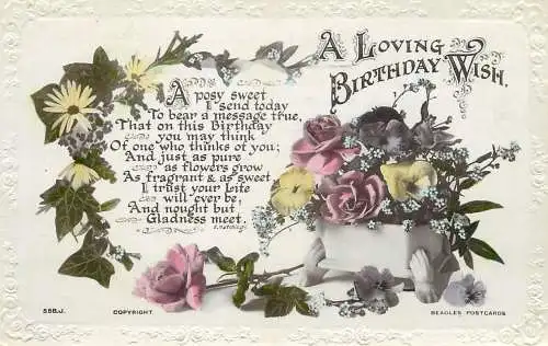 Greetings card Happy Birthday