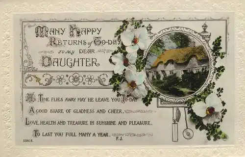 Greetings card Happy Birthday for daughter