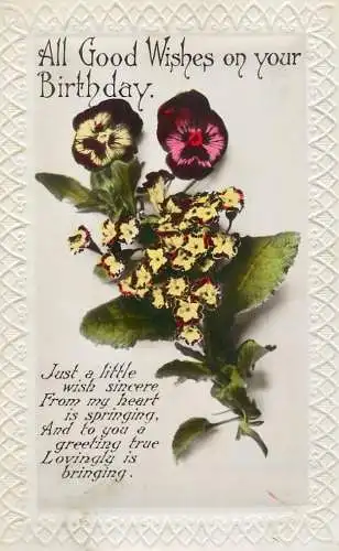 Greetings card Birthday good wishes