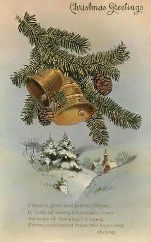 Greetings card Christmas scene