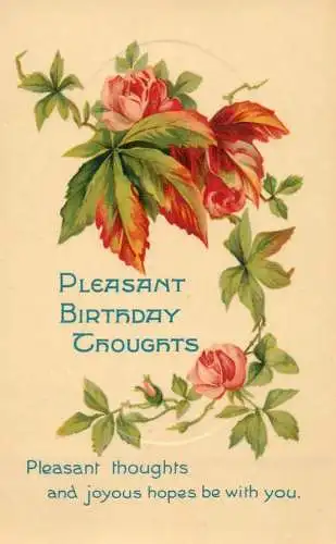 Greetings card birthday greetings