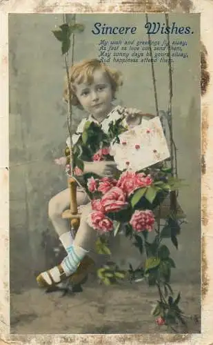 Greetings card sincere wishes