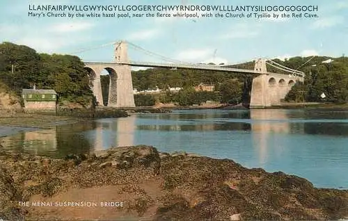 Wales Menai suspension bridge