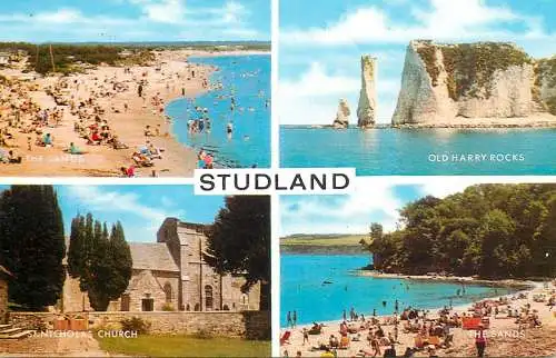 England Studland Purbeck Isle Dorset multi view
