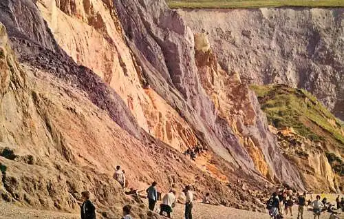 England Alum Bay I.O.W Old Village - the Coloured Cliffs