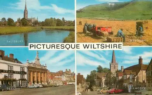 England picturesque Wiltshire multi view
