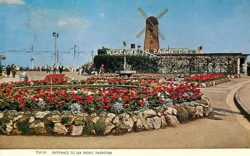 England Paignton sea front entrance windmill