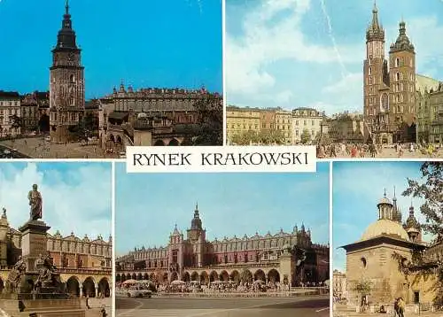 Poland Krakow Rynek Glowny 1975