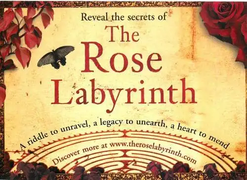 Advertising postcard the rose labyrinth