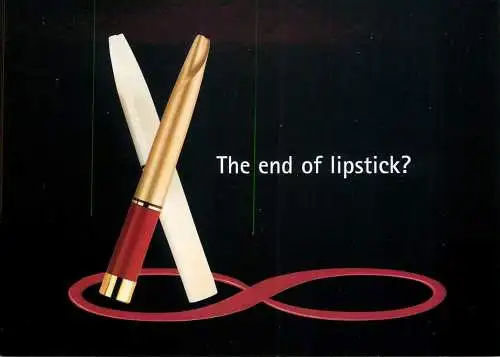 Advertising postcard Max Factor make up lipstick