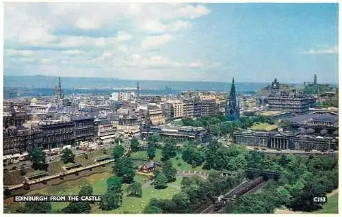 Scotland Edinburgh general view from the castle