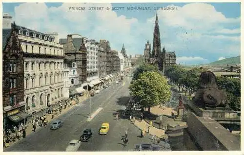 Scotland Edinburgh Princess Street & Scott Monument