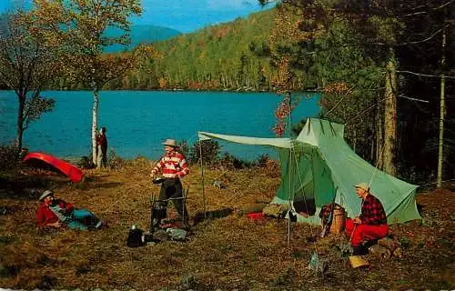 Canada Camping types and scenes chow time