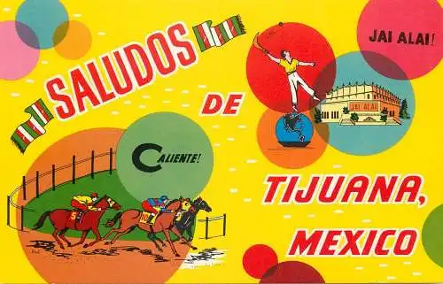 Mexico Tijuana souvenir postcard