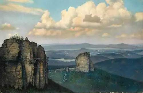 Germany painting mountain landscape