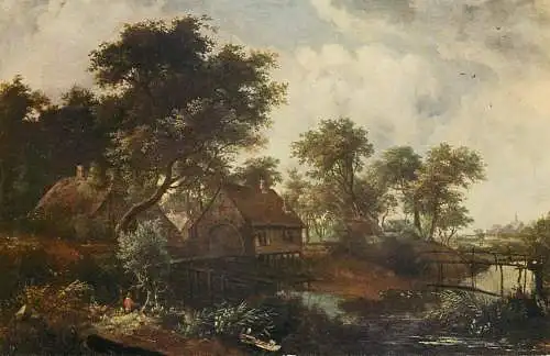 Die Wassermuhle Meindert Hobbema Gemalde