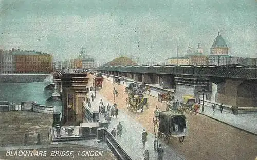 United Kingdom England London Blackfriars bridge