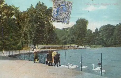 United Kingdom England London Duck Pond Regents park
