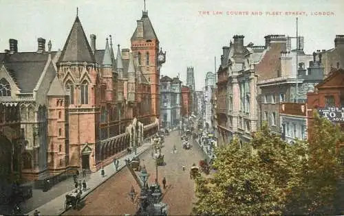 United Kingdom England London law courts and fleet street