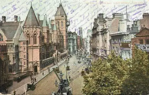 United Kingdom England London the law courts and fleet street