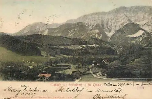 AK Germany Einblick von Micheldorf in die Krems