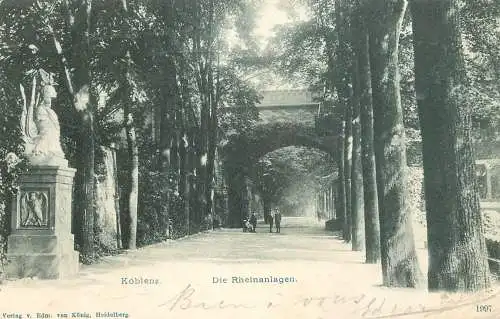 AK Germany Koblenz die Rheinanlagen