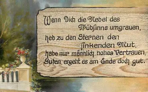 AK Allemagne Landschaft painting wenn dich die rebel