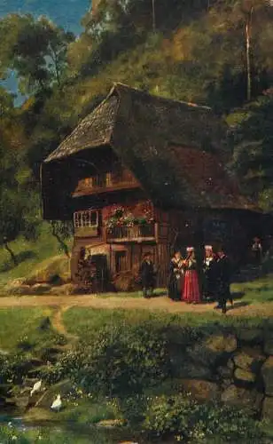 AK Allemagne Landschaft painting G. Hoffmann Heidelberg konig