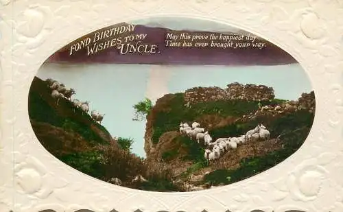 British greetings postcard uncle birthday wishes