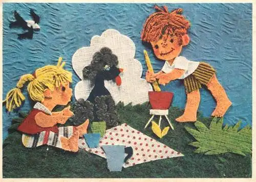 Greetings card children art