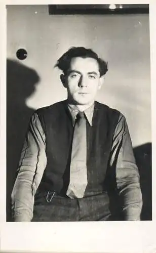 Real photo social history 1950 elegant man