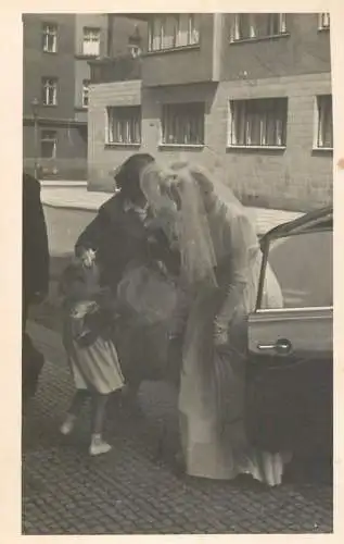 Real photo social history wedding bride