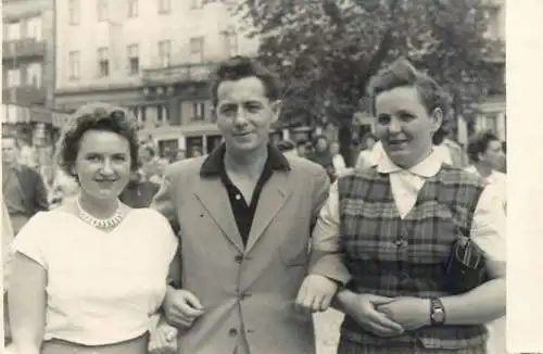 Real photo social history friends in the city