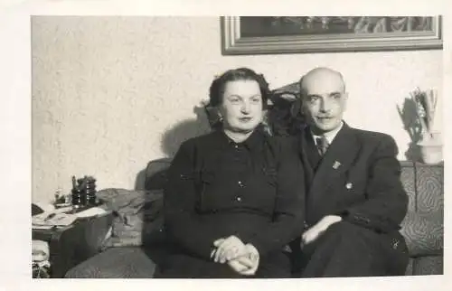 Real photo social history elegant couple
