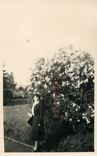 Real photo elegant woman in nature