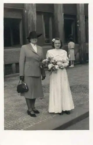 Real photo elegant women in the city